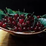 Cherries Oil on canvassed panel 2010 30x40 cm